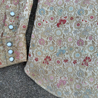 1950’s Tem-Tex Jacquard Brocade Satin Western Shirt