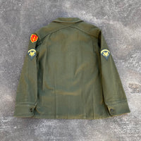 1950’s Patched Korean War US Army Wool Field Shirt Large