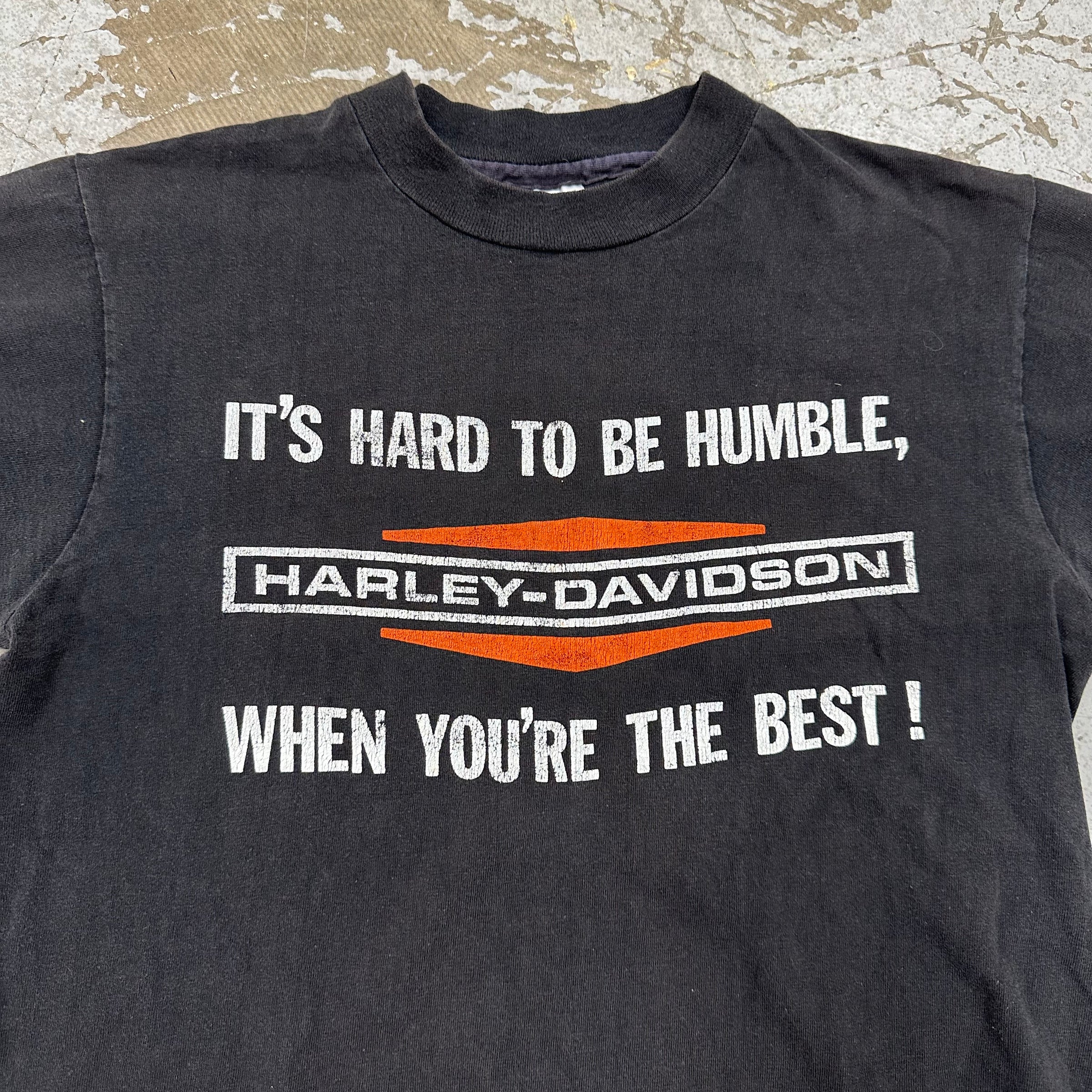 1980’s Harley Davidson It’s Hard To Be Humble T-Shirt Medium