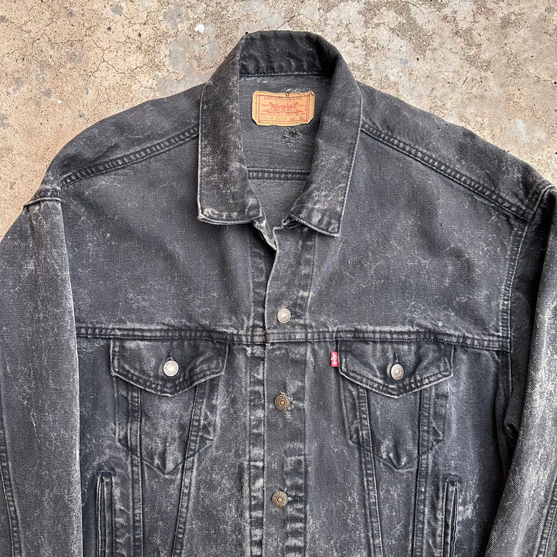 1980’s Black Levi’s Denim Jacket Size XL