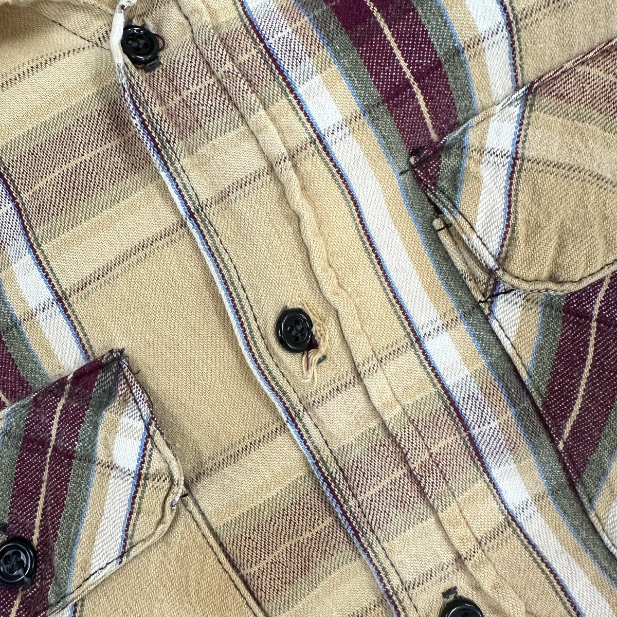 1970’s/80’s Five Brothers Plaid Cotton Flannel Shirt XL