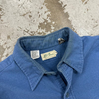 1960’s LL Bean Script Label Chamois Cotton Flannel Shirt Large