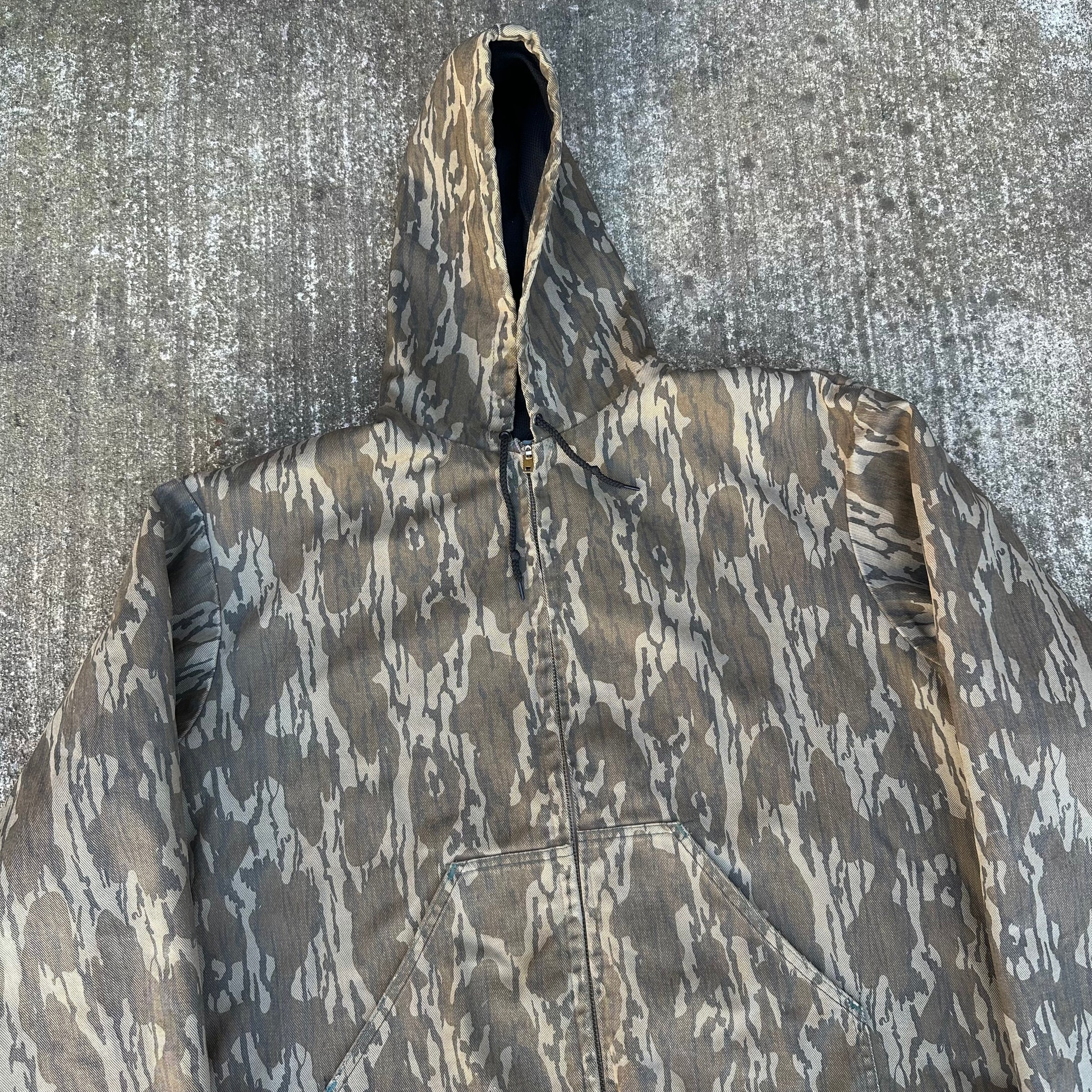 1980’s/90’s Key Imperial Mossy Oak Camo Hooded Work Jacket XL