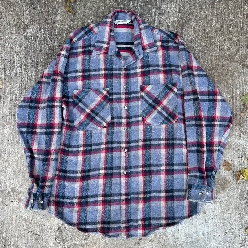 1980’s St John’s Bay Plaid Cotton Flannel Shirt L/XL