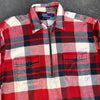 1990’s Polo Ralph Lauren Chinstrap Half Zip Flannel Pullover Shirt XL