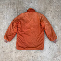 1970’s Sun Faded Orange Down Puffer Jacket Medium