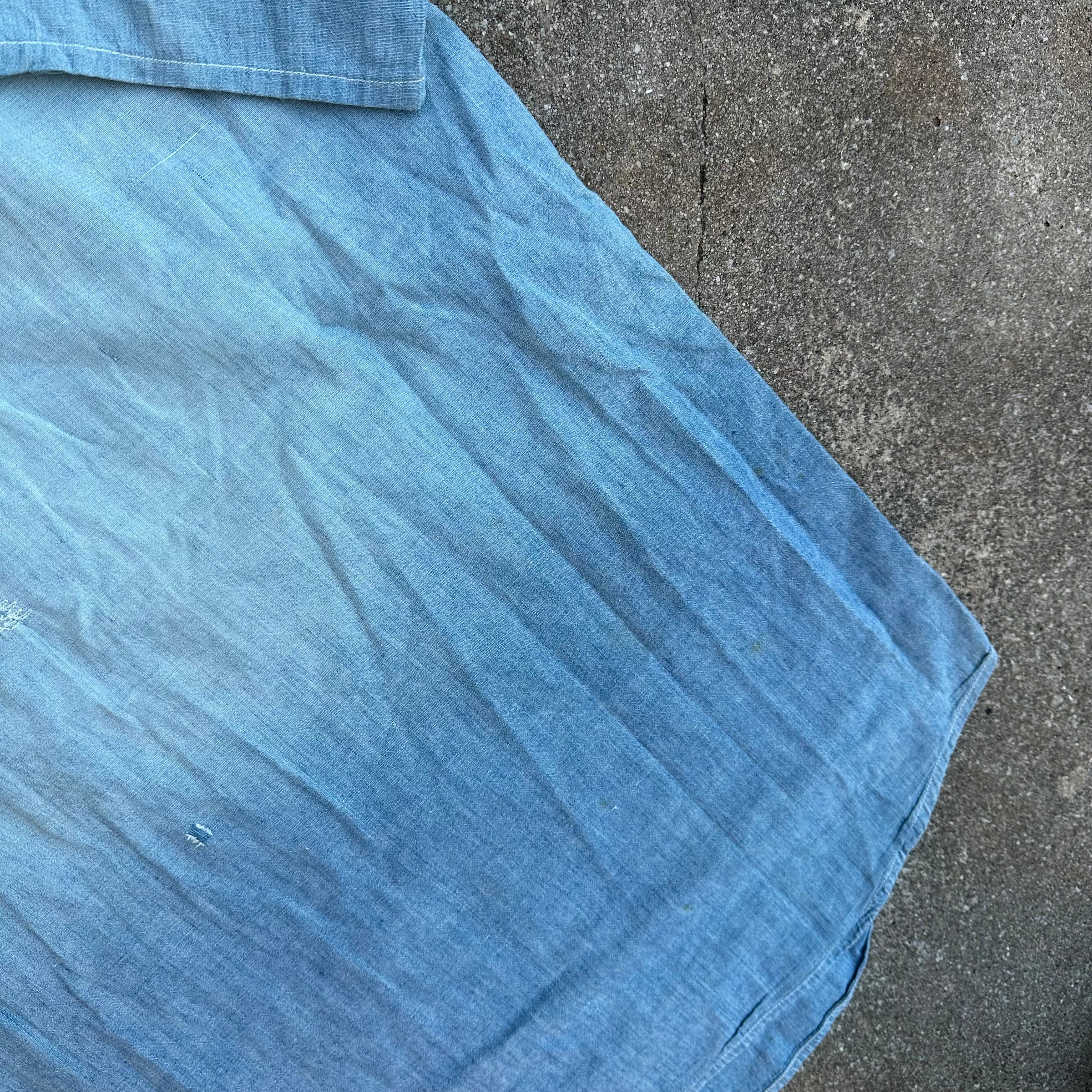 1940’s Stenciled WWII USN Chambray Shirt