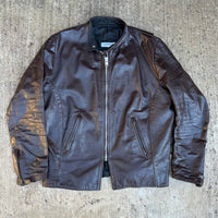 1970’s Vanson Cafe Racer Leather Motorcycle Jacket Size 48