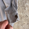 1940’s Anthony’s Buckhide Grey Cotton Work Shirt Large 24” Chest