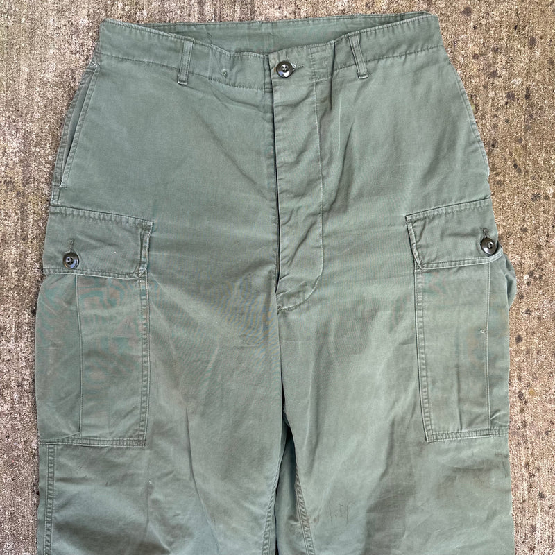 1960’s Vietnam War First Pattern Jungle Trousers Medium Long