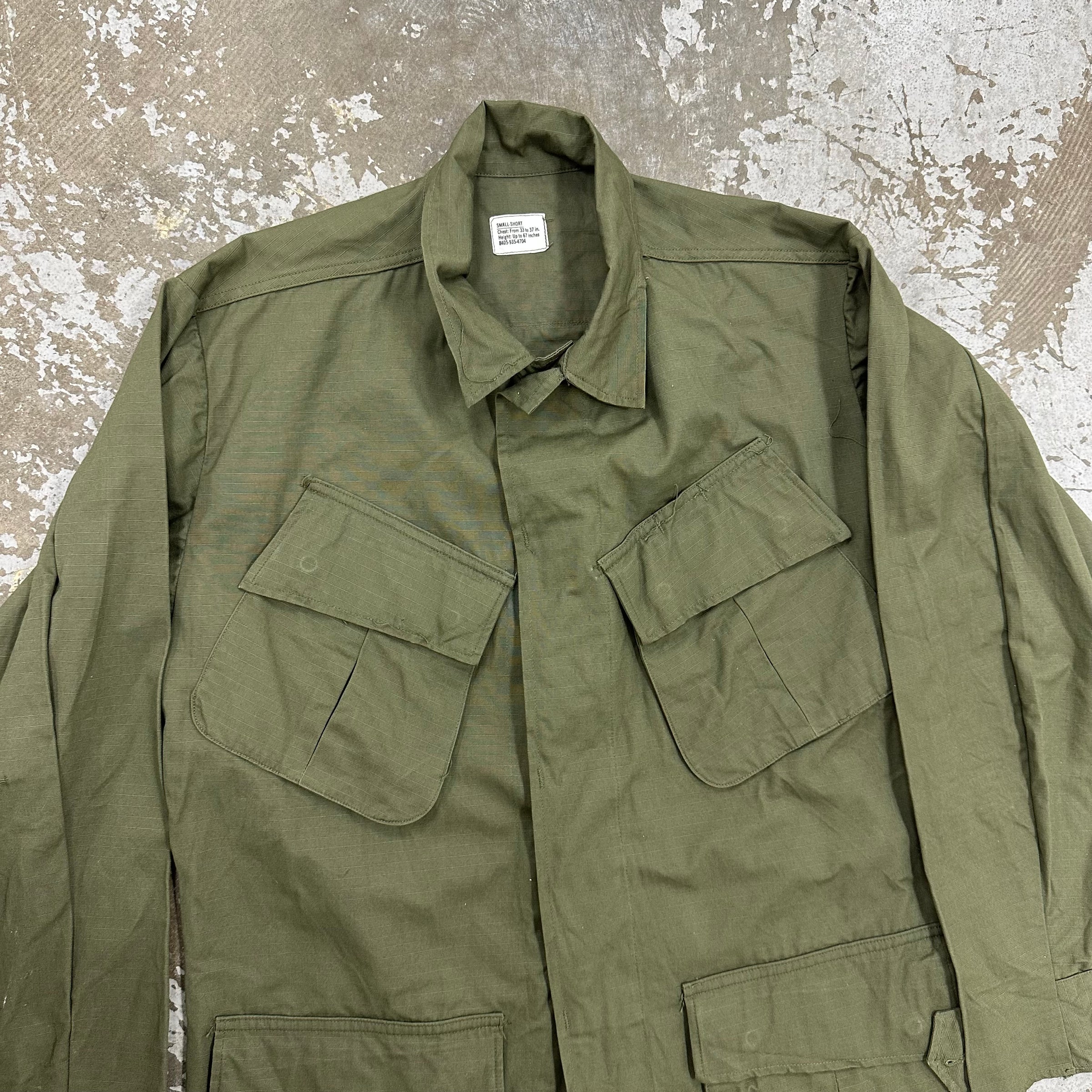 1960’s Deadstock Vietnam War Ripstop Jungle Jacket Small Short
