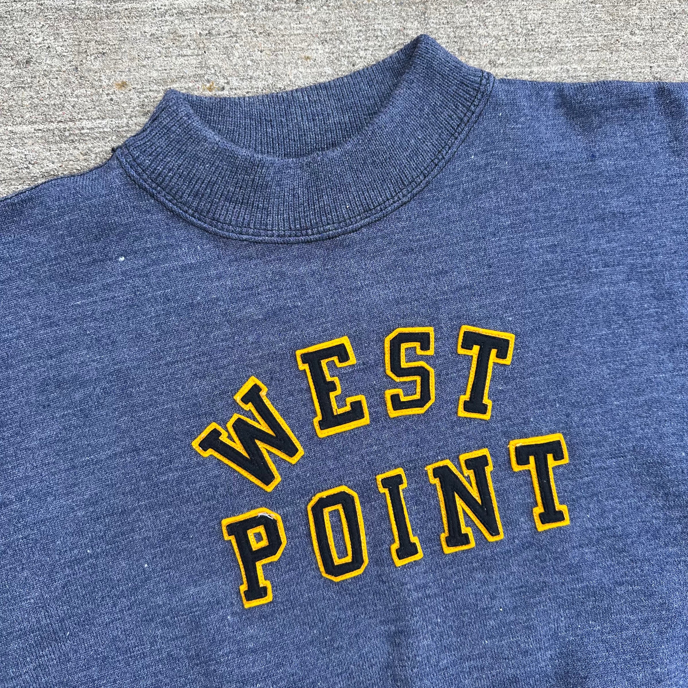 1930’s Deadstock West Point Military Academy Rayon/Wool Blend Sweatshirt Size 42