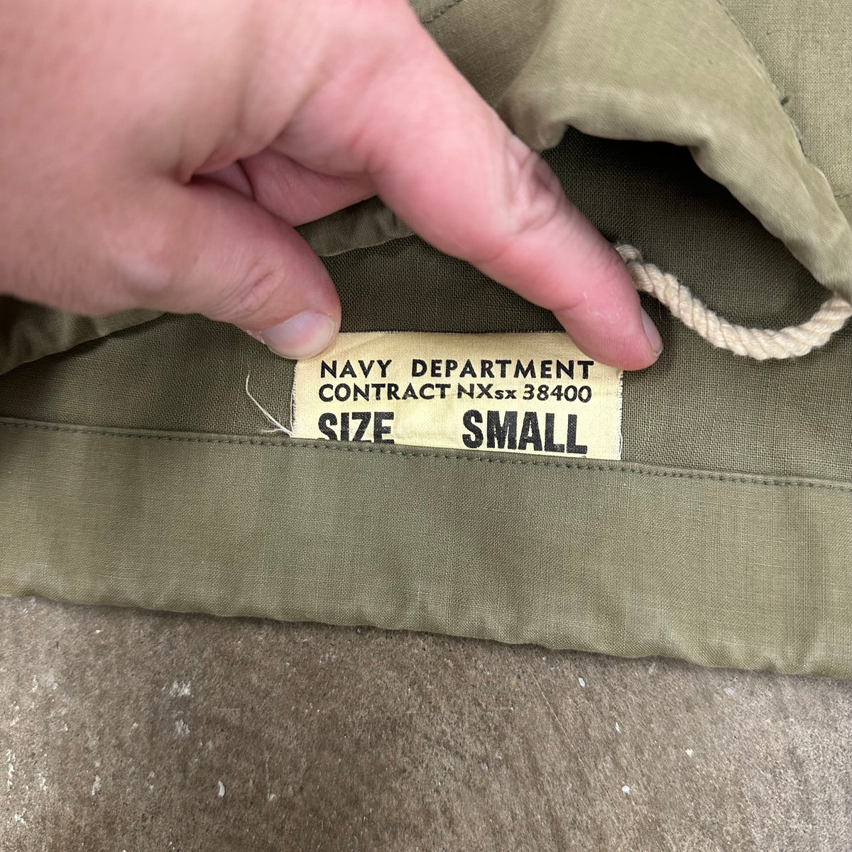 1940’s WWII USN Wet Weather Parka Size Small