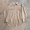 1940’s/50’s Penney’s Top Bottom Khaki Work Shirt Medium