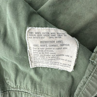 1960’s US Army First Signal Brigade Patched Poplin Jungle Jacket Small Short