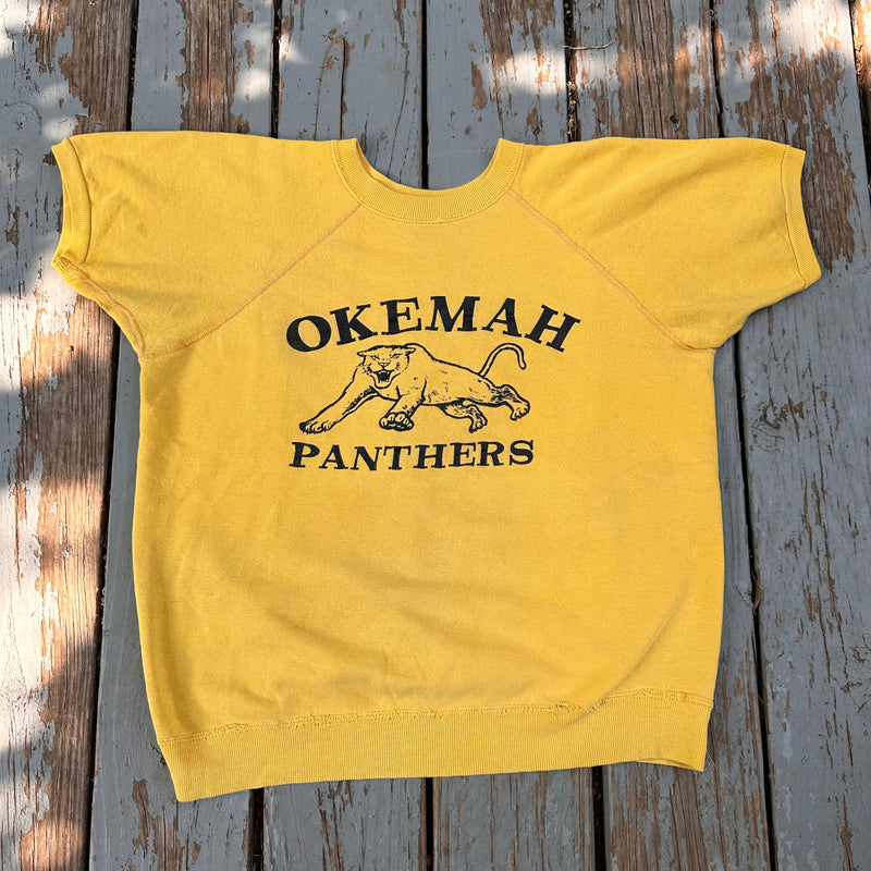 1960’s/70’s Okemah Panthers S/S Sweatshirt 21.5" Chest