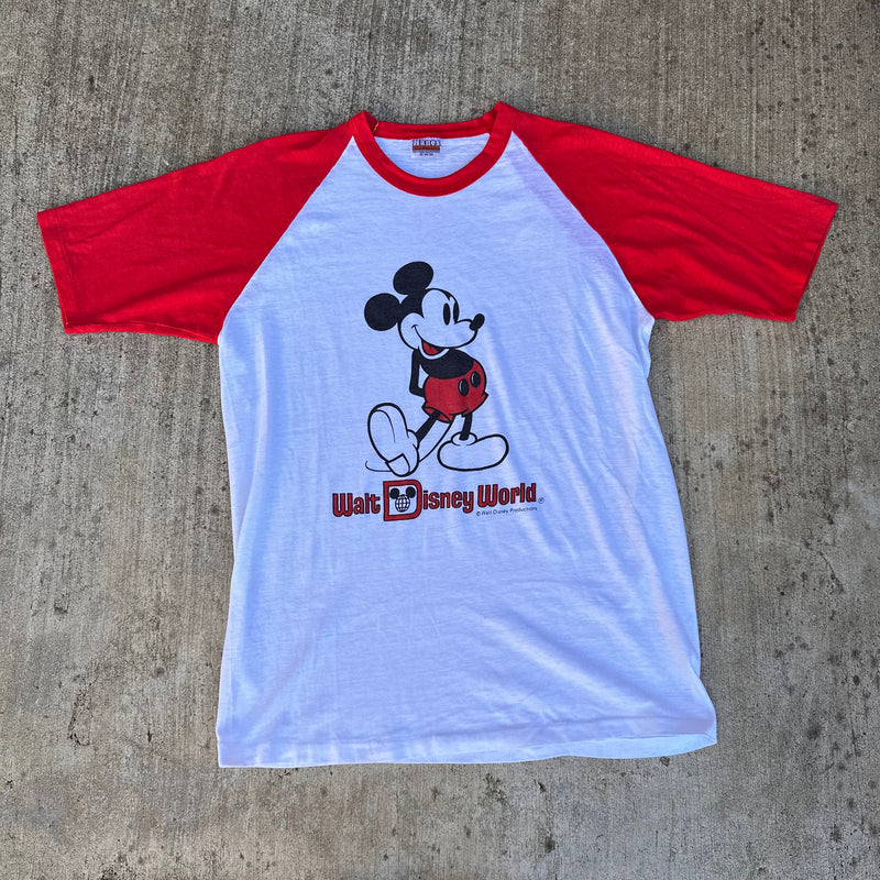 1980’s Walt Disney World Mickey Mouse Raglan T-Shirt Large