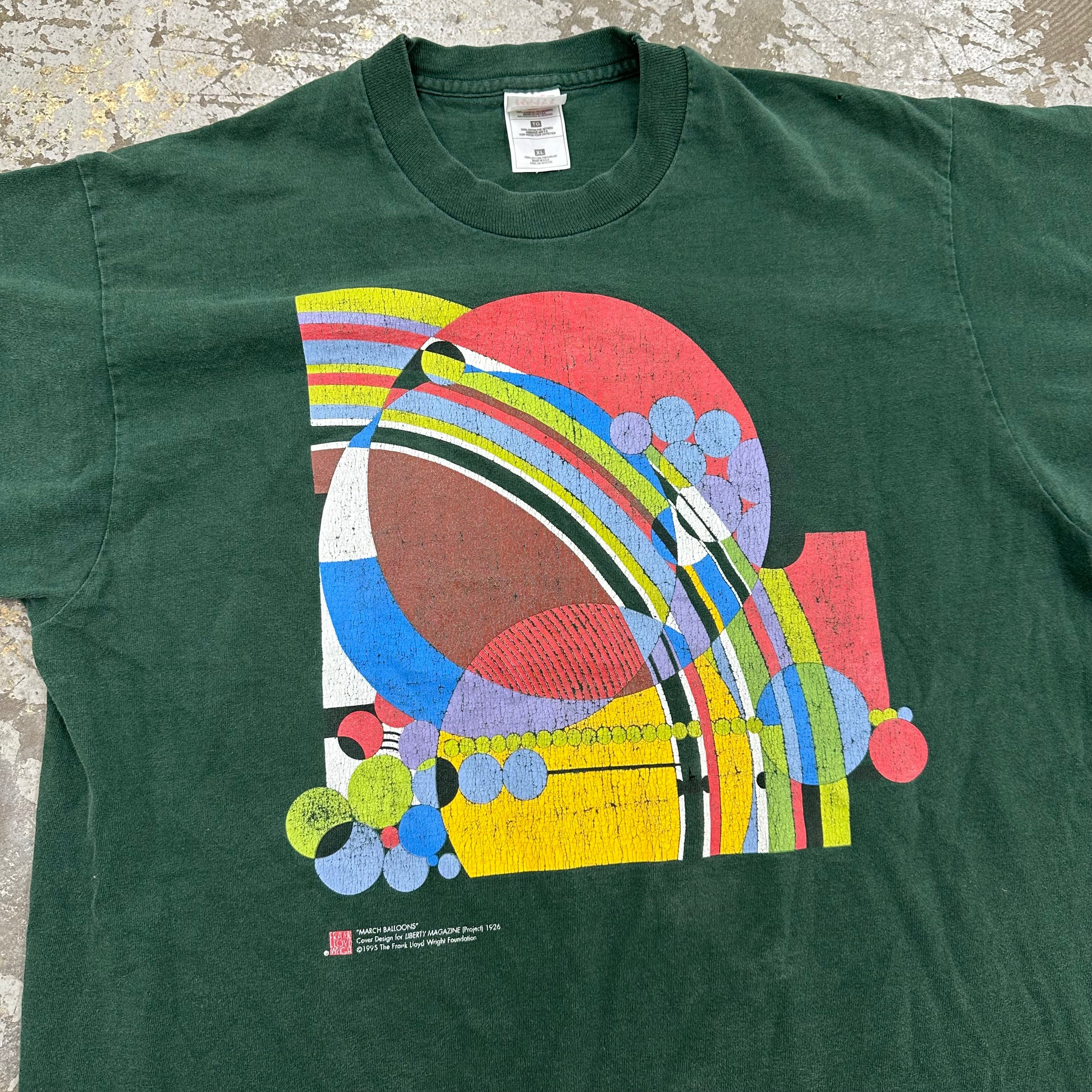 1990’s Frank Lloyd Wright March Balloons T-Shirt XL