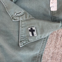 1960’s Vietnam War Chaplain Patched Fatigue Shirt Large