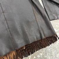 1950’s/60’s Midwestern Sport Togs Contrast Stitch Deerskin Leather Jacket Size 42