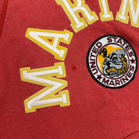 1980’s Champion Patched Marines Hooded Sweatshirt Medium
