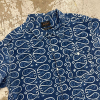 Beams Japan Indigo Dyed Cabana Style Shirt XL