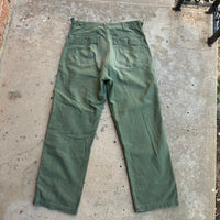 1960’s Vietnam War Repaired OG-107 Fatigue Pants Medium