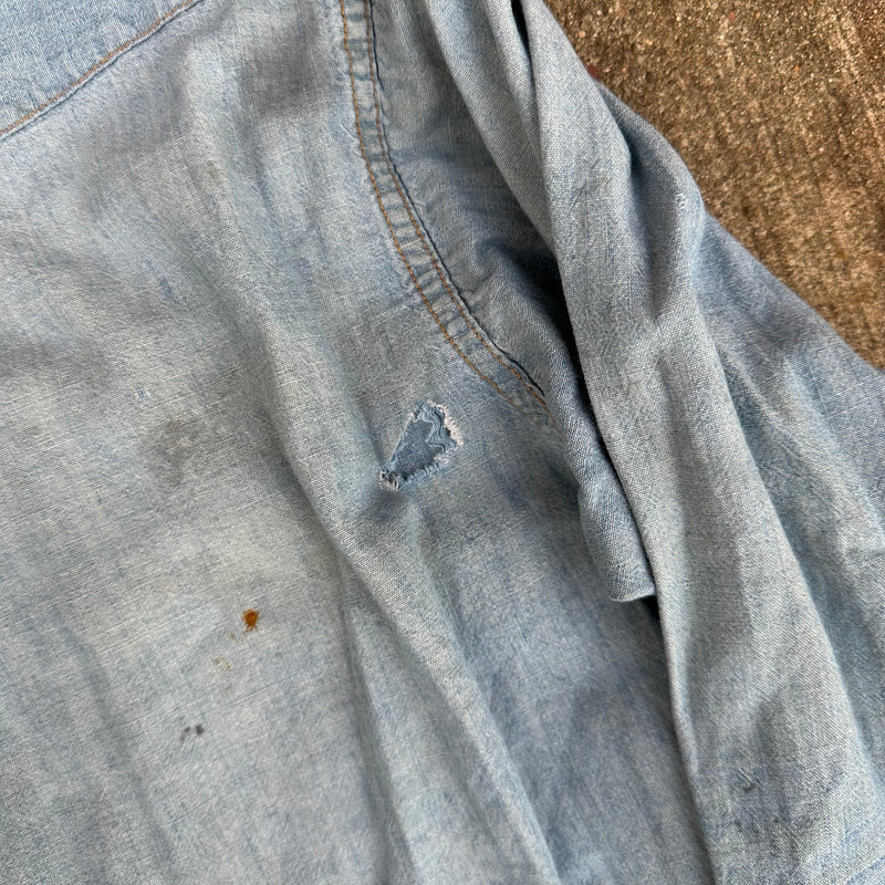 1970’s Maverick Chambray Western Shirt Large