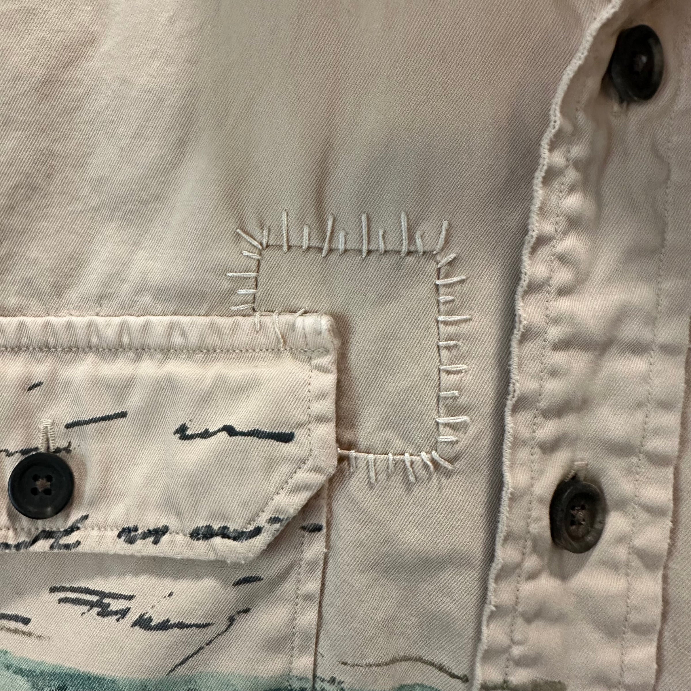 2000’s Polo Ralph Lauren Trapper Lake Scenic Work Shirt Medium