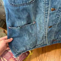 1960’s Penney’s Big Mac Blanket Lined Denim Chore Jacket 25” Chest