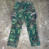 1970’s Multi-Tone “Clown” Camo ERDL/Woodland RDF Jungle Pants Medium Long