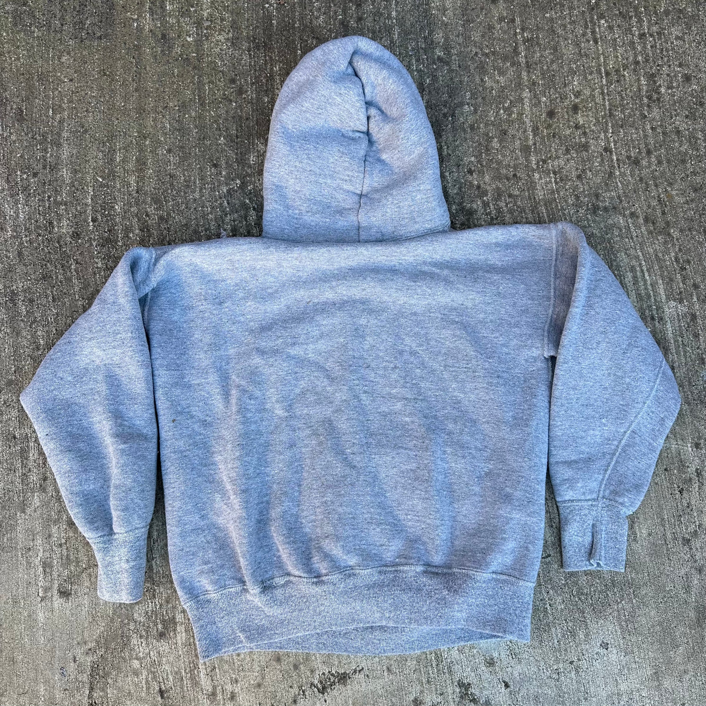 1950’s Heather Gray Hooded Sweatshirt Small