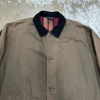 1990’s J Crew Plaid Lined Cotton Barn Coat Large