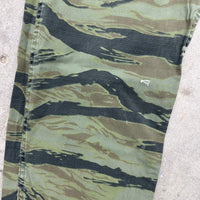 1970’s Civilian Ripstop Tiger Stripe Camo Fatigue Pants 30” Waist