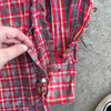 1950’s Thrashed Blue Bell Wrangler Cotton Flannel Shirt Large