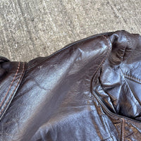1970’s Vanson Cafe Racer Leather Motorcycle Jacket Size 48