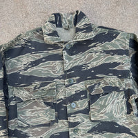 1960’s Vietnam War Silver Tiger Stripe Shirt Size A-M