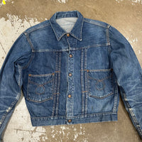 1950’s Montgomery Ward Type 2 Style Pleated Denim Jacket