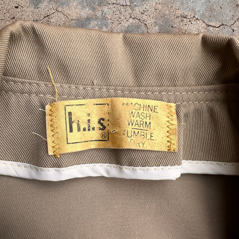 1970’s h.i.s Cropped Tan Work Jacket 22” Chest