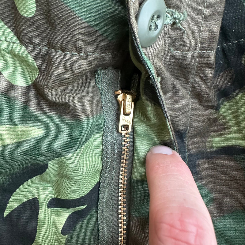 1960’s Deadstock Vietnam War Poplin ERDL Camo Jungle Pants XL Regular
