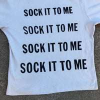 1960’s Sock it to Me Cotton Turtleneck T-Shirt Small