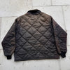 1950’s/60’s Sun-Faded Black Quilted Jacket Large