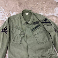 1960’s Vietnam War Patched 1st Cavalry Ripstop Jungle Jacket with CIB Small Short