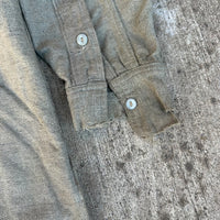 1910’s/20’s Grey Flax Wool Pullover Work Shirt XL