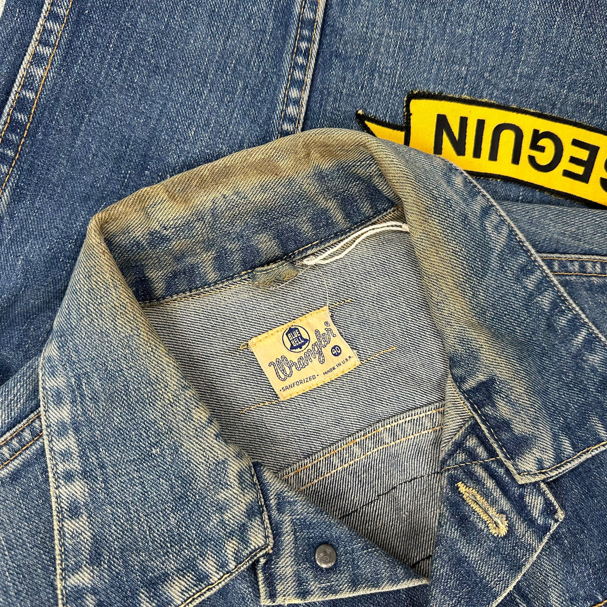 1950’s/60’s Wrangler Denim MC Cut Vest Size 40