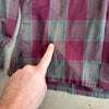 1960’s Arrow Ombre Check Cotton Loop Collar Shirt Medium