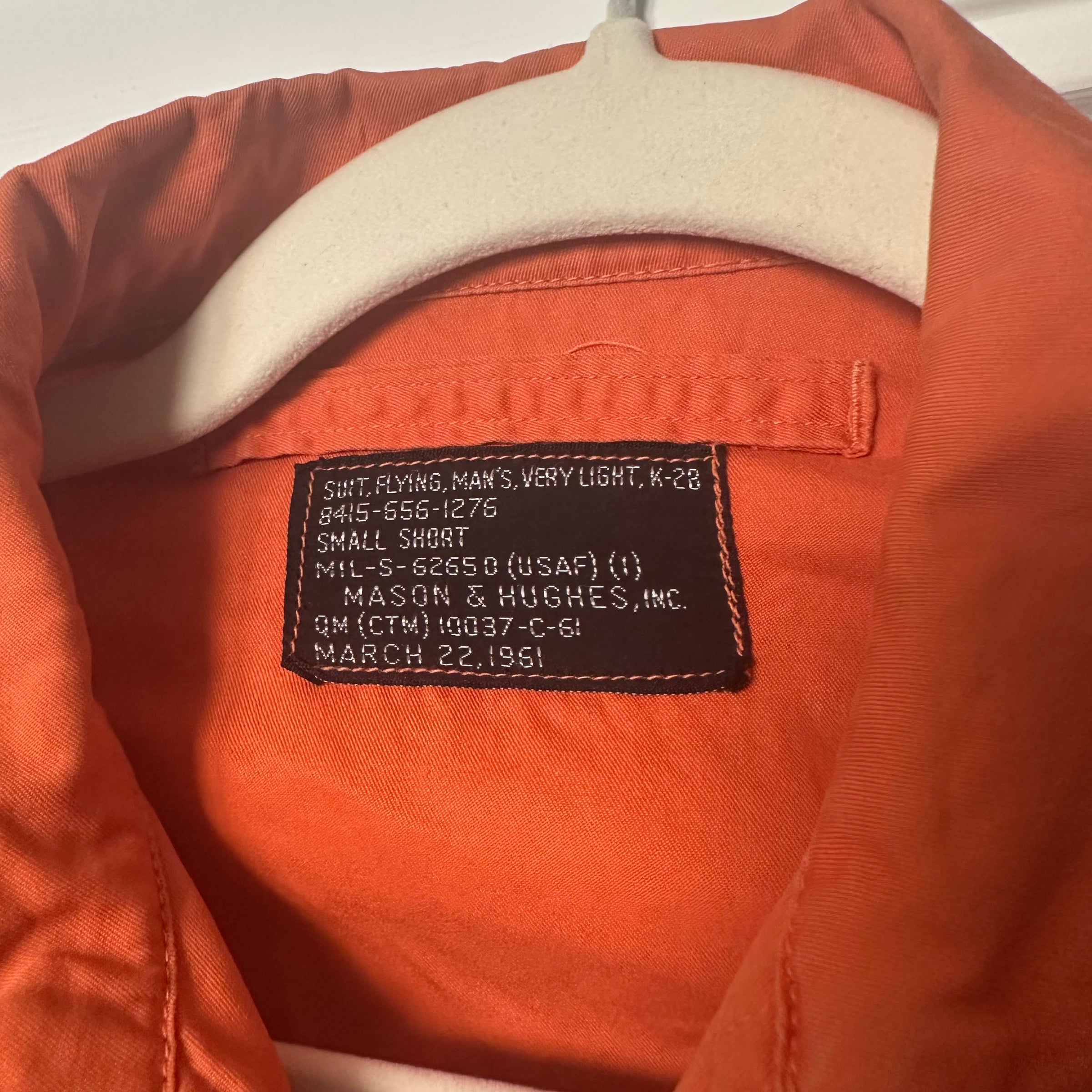 1960’s 66th Tactical Reconnaissance Wing K-2B Flight Suit Size 38