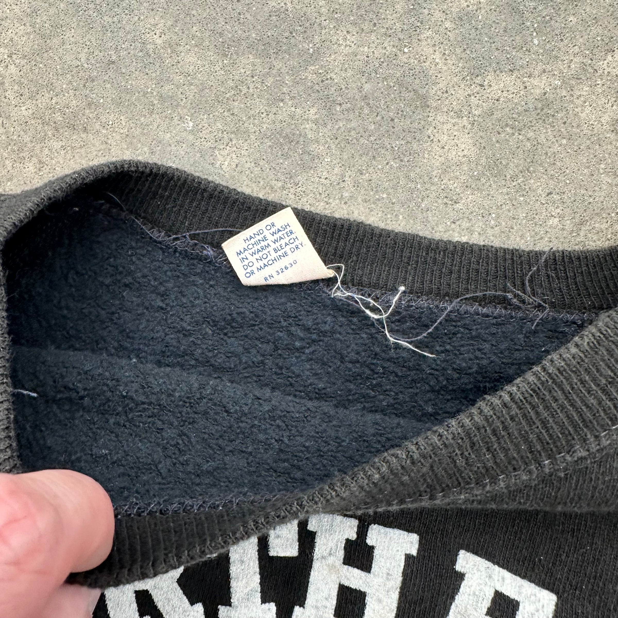 1960’s Northeast Rockets Flock Print Black Crewneck Sweatshirt Small