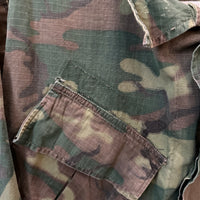 1970’s Vietnam War ERDL Camo Jungle Jacket Medium Short