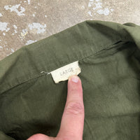 1960’s Vietnam War Experimental Test Sample Nyco/Poplin Fatigue Shirt Large